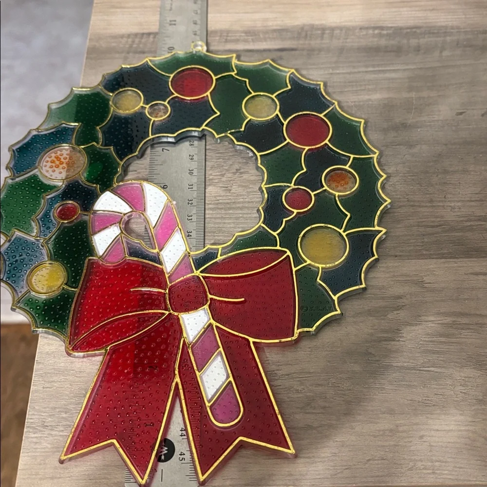 Vtg 70s Christmas Wreath 10